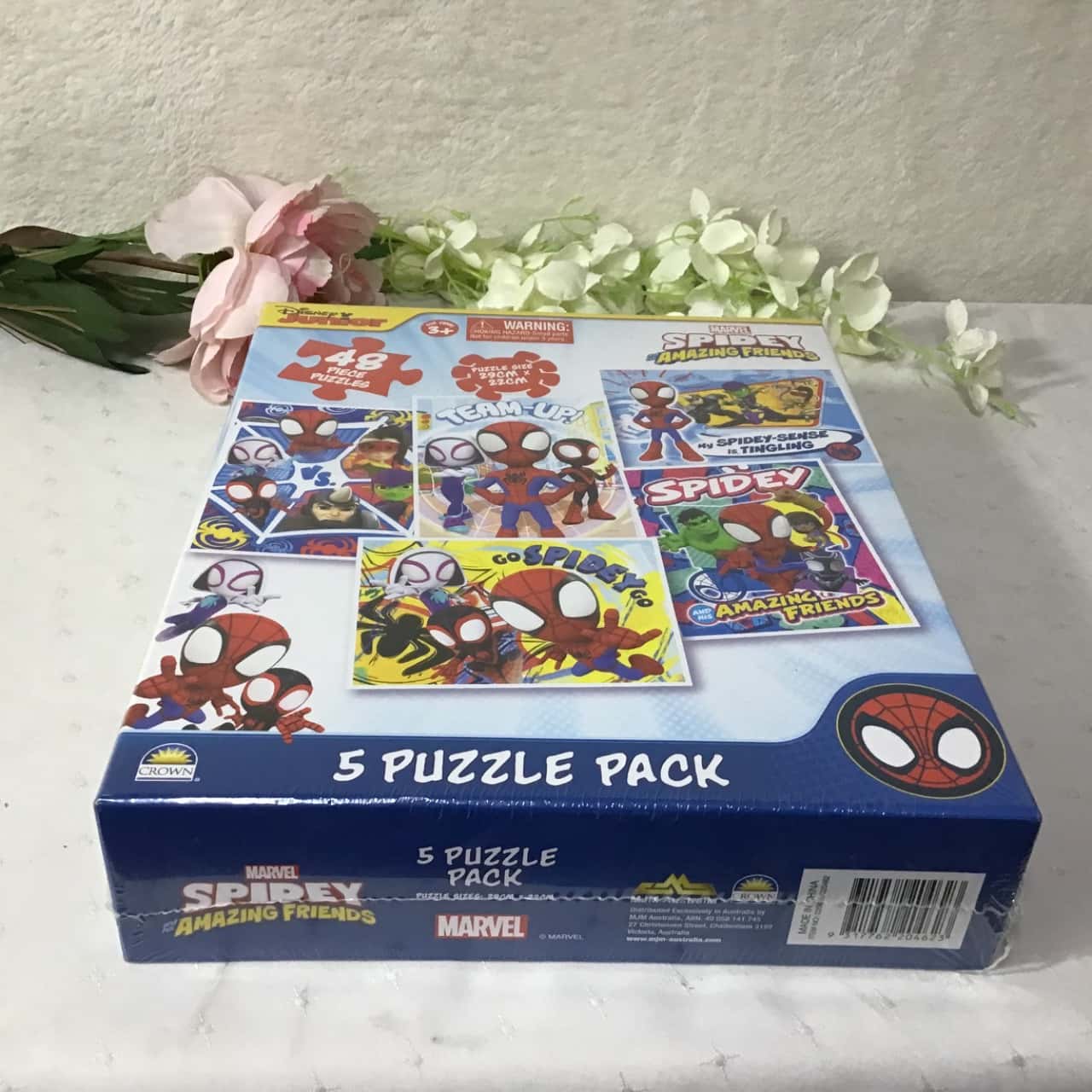 Disney Junior Marvel Spidey Amazing Friends 5 Puzzle Pack (new)
