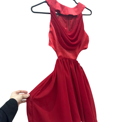  LovingThings Womens  Size 8 Red Mini Dress 