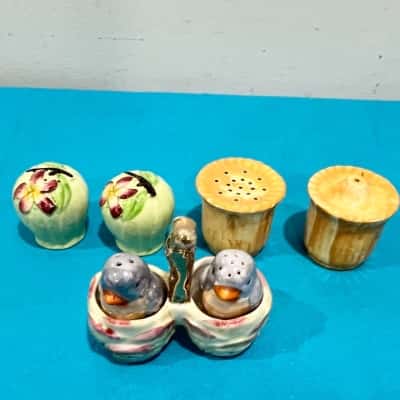 Vintage Salt & Pepper Shakers x 3 sets 