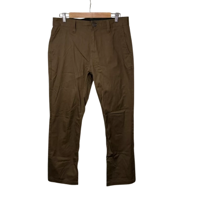Volcom Mens Size 30 Dark Brown Chino Pants