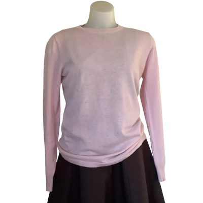 Creswick Wool.    Wool & Cashmere Blend Soft Pink Crew Neck Jumper.    Size 12 