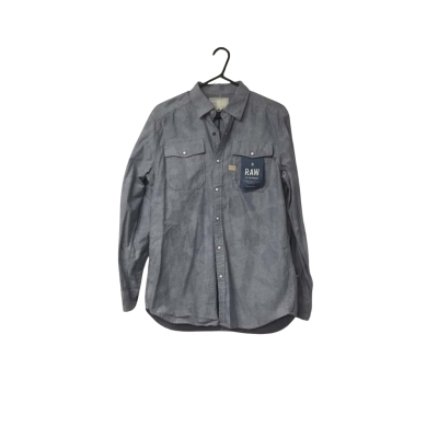 Men’s G-Star Raw  Size L Flannel Shirt Blue / White 