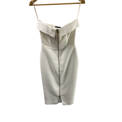 Alex Perry Womens  Size 8 Bridal Dress Silver / White 
