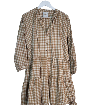Lullaby Club Womens  Size L Gingham Dress