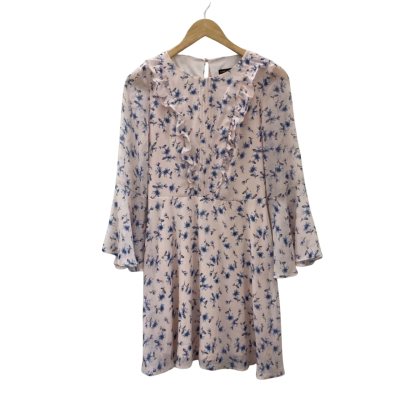 Lipsy London Womens  Size 10 Floral Dress Blue / Pink  
