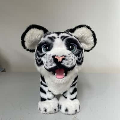 Tiger Soft Toy. Black and White 