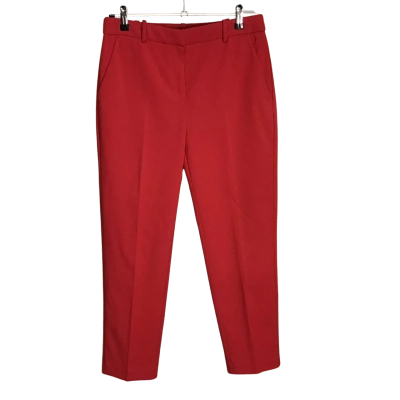 Marcs Womens  Size 10 Cotton Blend Bright Red Straight Leg Pants Red 