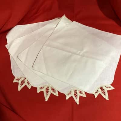 Venetian Lace Dinner Napkins, set of 4