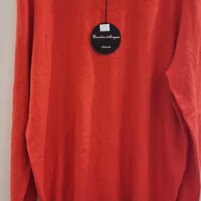  Womens  Size 16 Crew Neck Jumper Red 