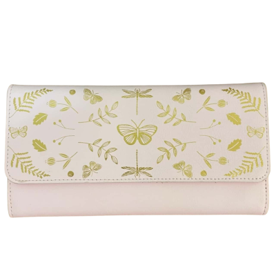  BNWT Kikki.K Travel Wallet Gold / Pink  
