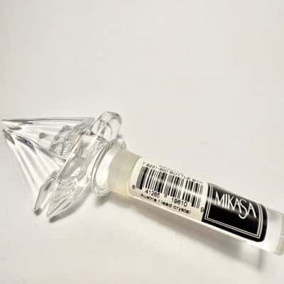 Mikasa Regatta lead crystal sailboat bottle stopper