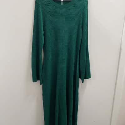 Veronica Maine Womens  Size XL Midi Dress Green 
