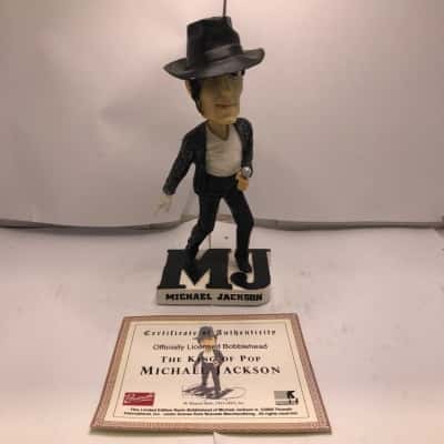Michael Jackson Officially licensed Bobble-head Bravado With authenticity Cert