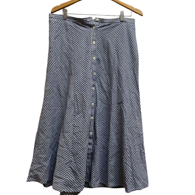 Max Studio Womens  Size L Maxi Skirt Blue 