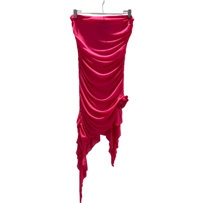 New With Tags White Fox Women's Size L Strapless 'Am I Only Dreaming' Hot Pink Mini Dress