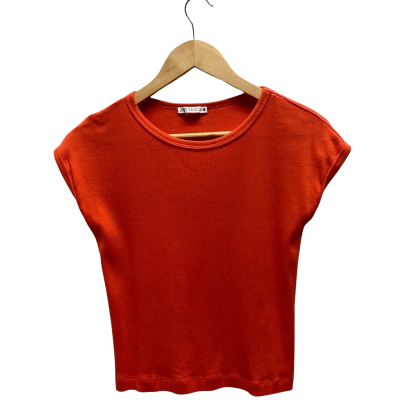 Zara Womens  Size M Orange Tee