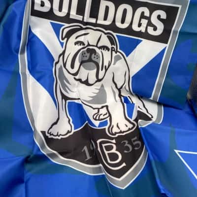 NRL Bulldogs sports gear -Kids hoodie, kids shorts + DVD set NWT