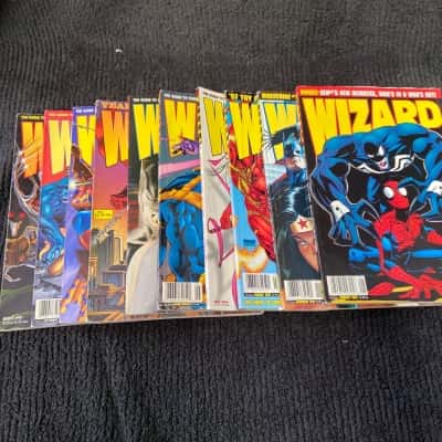 10 Vintage Wizard Magazine Issues — Classic Comics Collectors’ Set