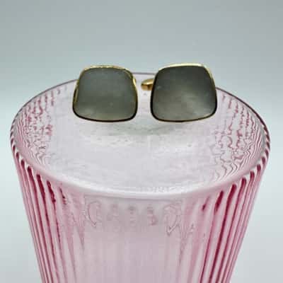 IJ W.Germany Shell Inlay Cufflinks