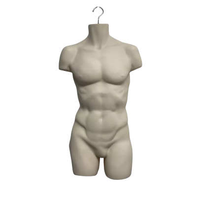 mens torso mannequin tan