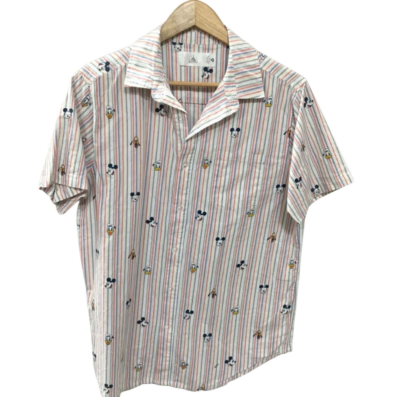 *BOXING DAY SALE* Disney Mens Size M Short Sleeve Pinstripe shirt *SALE