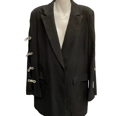 Sheike Womens Long Sleeve Mini Black Dress Size 16