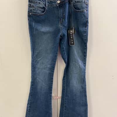Crossroads Womens  Size 14 Wide Leg Jeans Blue 