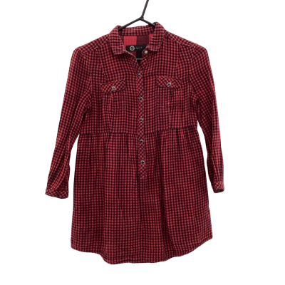  Womens Agnès B. Size 38 Button Up Top Checked / Red 