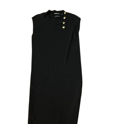 Country Road Womens Merino Wool Sleeveless Dress Black  Size S