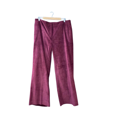 Trenery Size 16 Wide Leg Pants Maroon BNWT