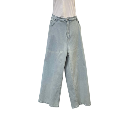  Womens  Size 24 Mid Rise Jeans / Wide Leg Jeans Blue 