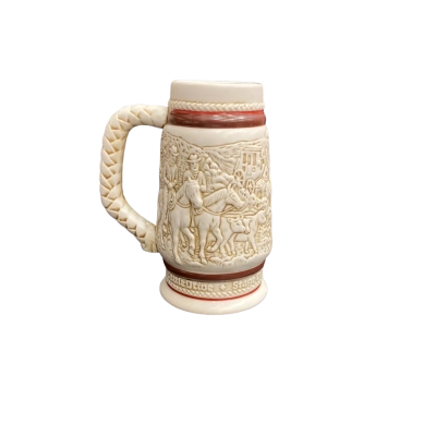 1983 Avon "Building the West" miniature stein, handcrafted in Brazil.