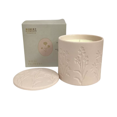 New - Robert Gordon ceramic Single Wicked Soy Candle - Wild Flowers