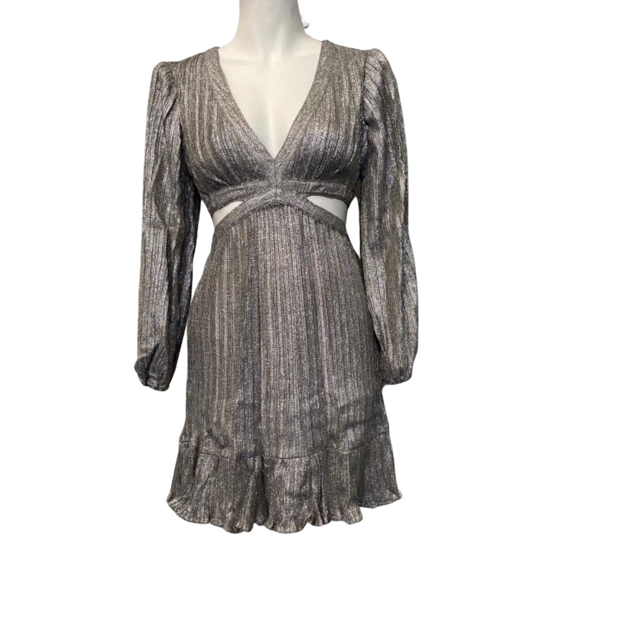 Suboo Womens Size XS Mini Dress Silver