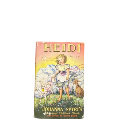 Johanna Spyri Heide Vitage Hardcover Illustrated by Pelagie Doane