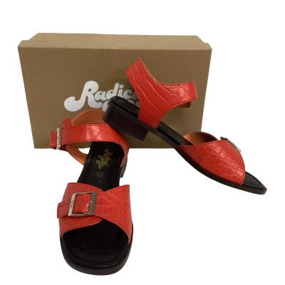  Radical Yes Size 41 Buckle Sandals Croc Red 