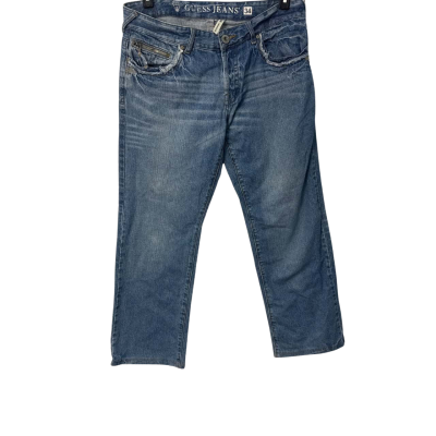 Guess Mens  Size 34 Straight Leg Jeans Blue 