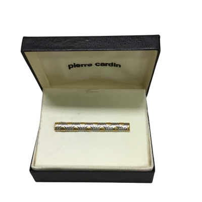 Vintage Pierre Cardin Two-Tone Gold & Silver Tiepin In Original Case