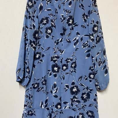 Jacqui-E Womens  Size 10 Blue / Floral Dress