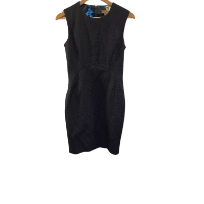 BNWT Ted Baker Womens Dress Size 2 Black  / Floral 