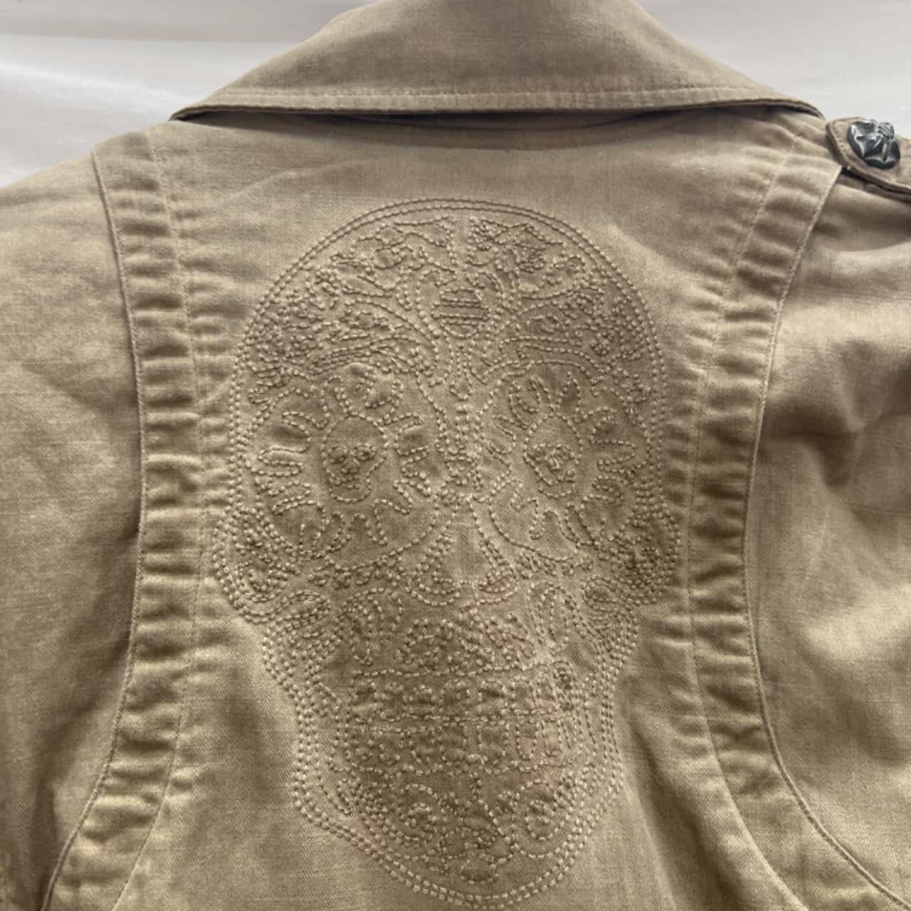 Harley Davidson Womens Jacket Size S Khaki(s)