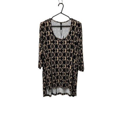 Taking Shape Womens Beige & Black Top Size 18