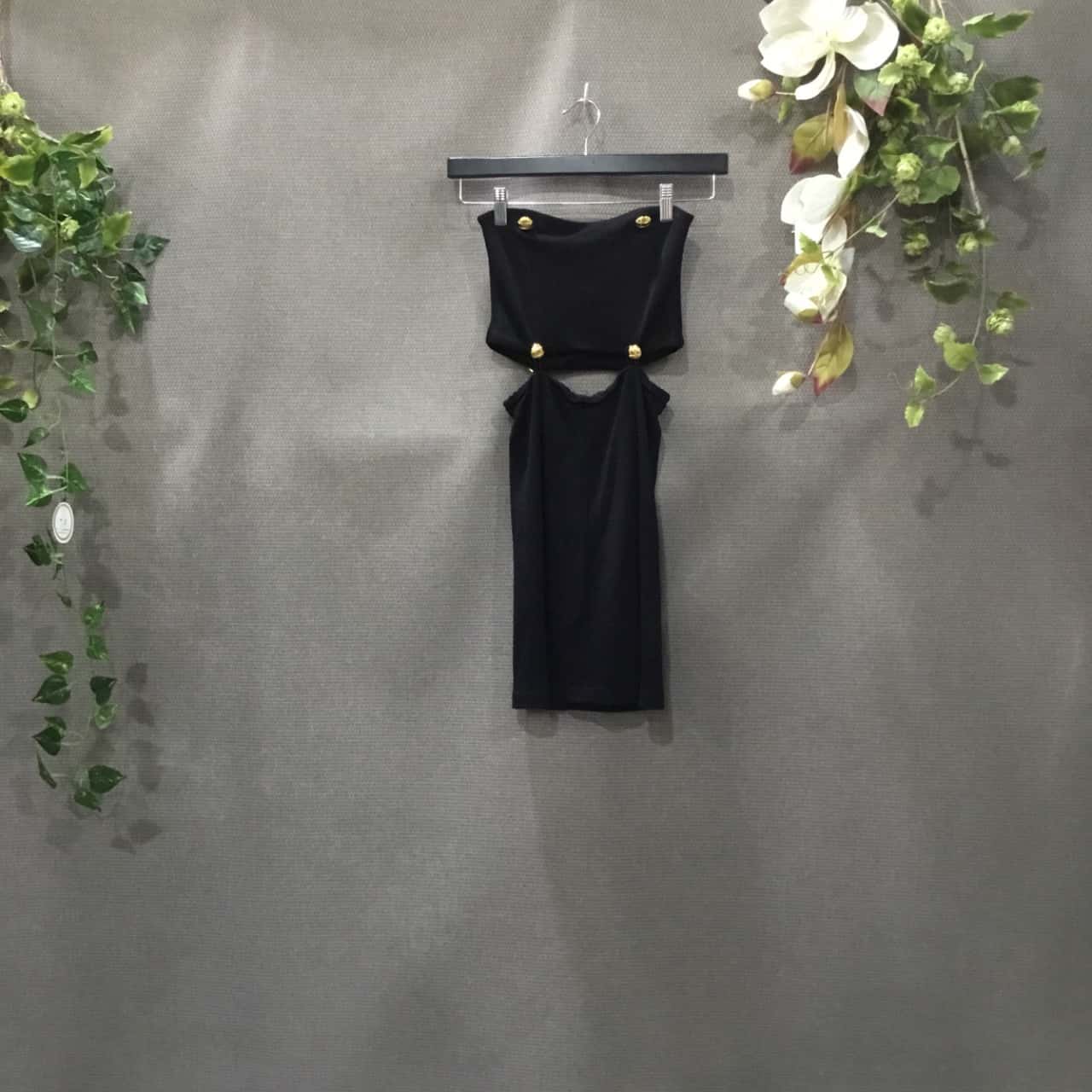 Gripp Jeans Womens Size 6 Strapless Mini Dress Black