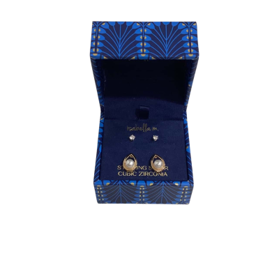 Isabella m. Sterling Silver Cubic Zircoina Womens Earrings 