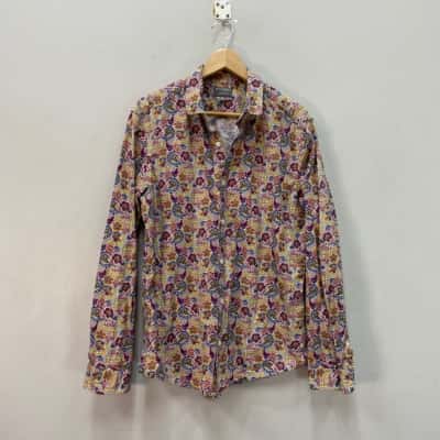 Witchery Womens  Size L Long Sleeve Shirt Paisley Pattern 