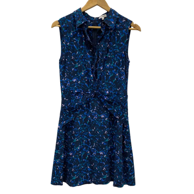 Marcs Women's 100% Silk Size 10 Sleeveless Dress  Multicoloured 