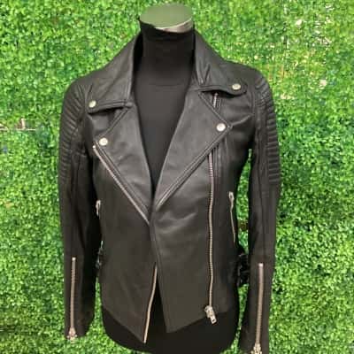 Bardōt Womens  Size 6 Biker Jacket Black  