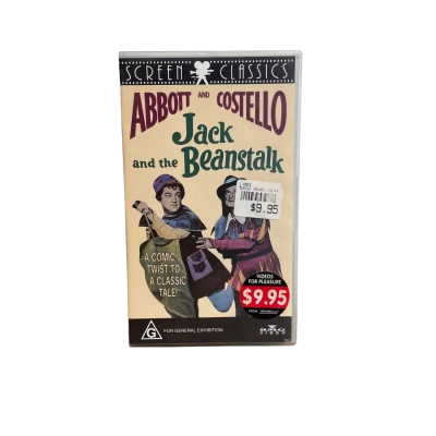 Abbott and Costello Jack and the Beanstalk VHS Tape