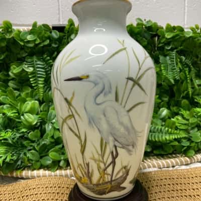 The Marshland Bird Vase by Franklin Porcelain