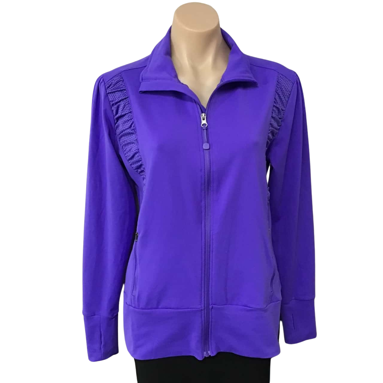 Crane Performance Womens Size M Purple Front Zipper Jacket